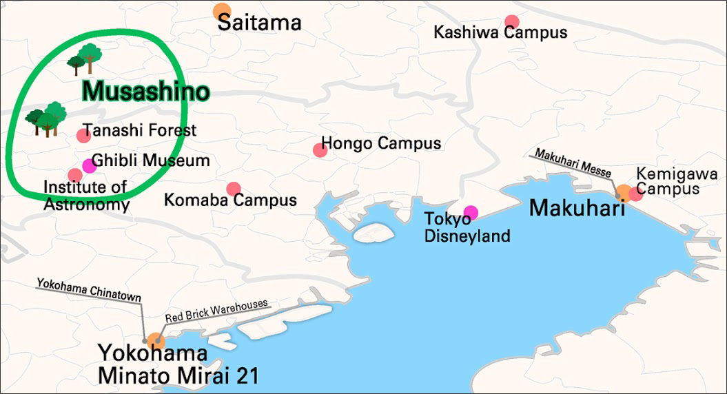 Tokyo 30 km radius