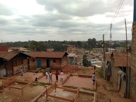 View of a residential area in Nairobi.