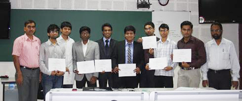 IIT Hyderabad awardees with their certificates