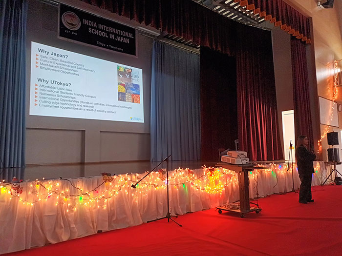 Indian International School in Japanにて日本留学について発表しました