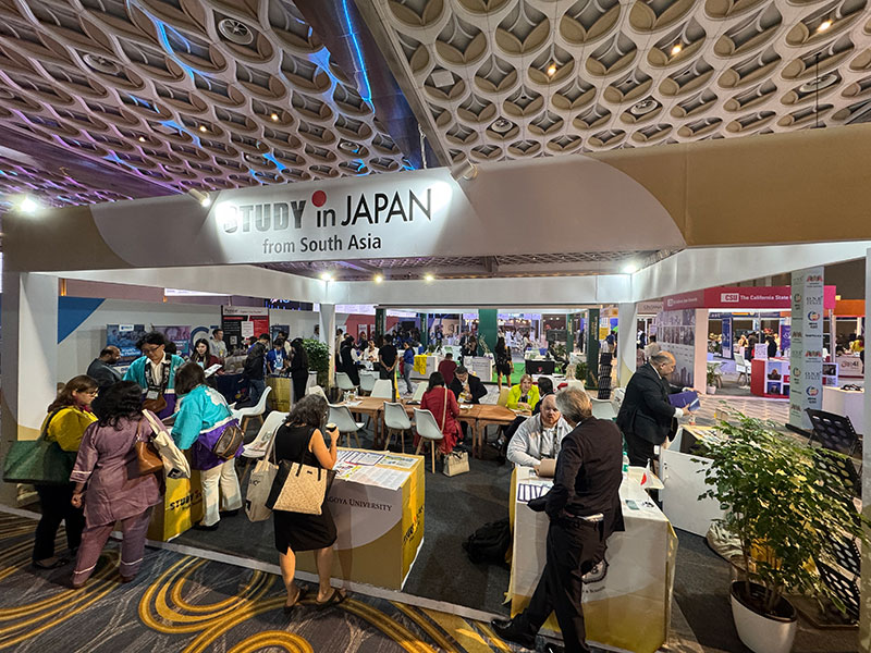 The booth welcomed many visitors, creating a lively atmosphere throughout the event.