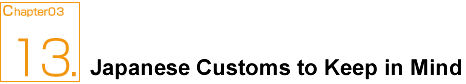 Japanese Customs to Keep in Mind