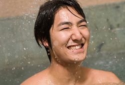 Going to a public bath