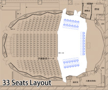 平土間33席レイアウト