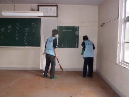 GWボラ隊第2班小学校清掃