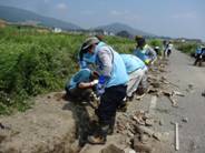 生活品・遺品とガレキの区分け 