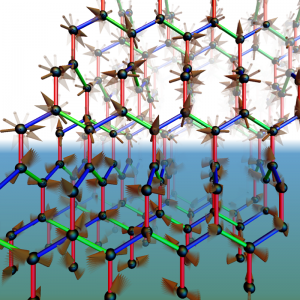 Schematic of the novel gas-liquid transition in quantum magnets.