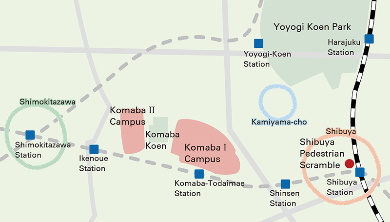 Image result for komaba todaimae station