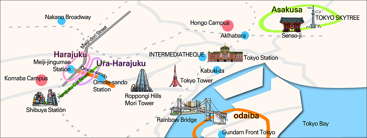 Tokyo 10 km radius