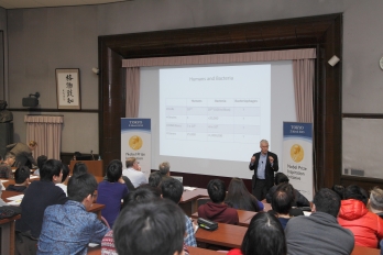 Dr. Richard Roberts and audience during the special lecture