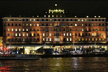 The Grand Hôtel in Stockholm, the stately, well-established hotel in which the Nobel Prize recipients and their guests are staying