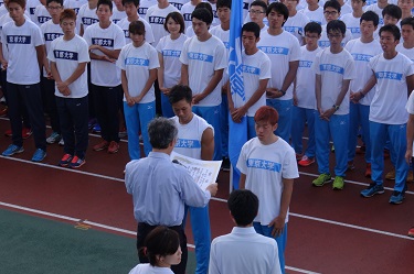 Receiving certificates at the awards ceremony