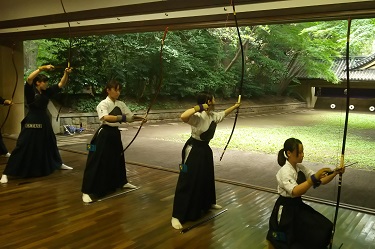 Women's team during the competition