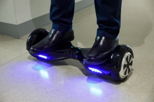 Photo: a mini-Segway hoverboard