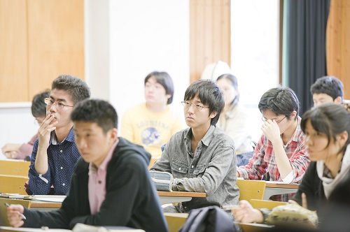 Students in a classroom