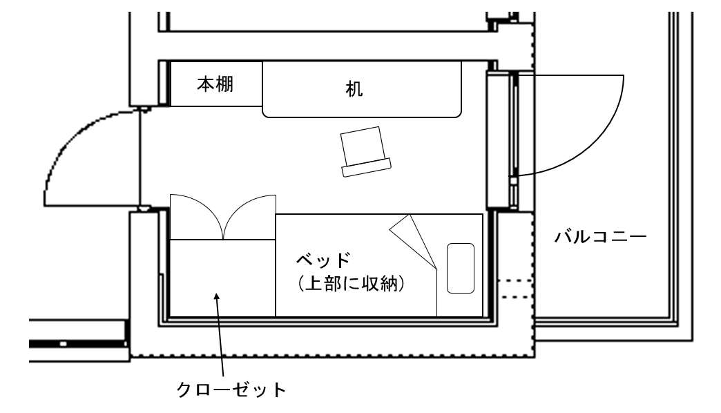 居室レイアウトの一例