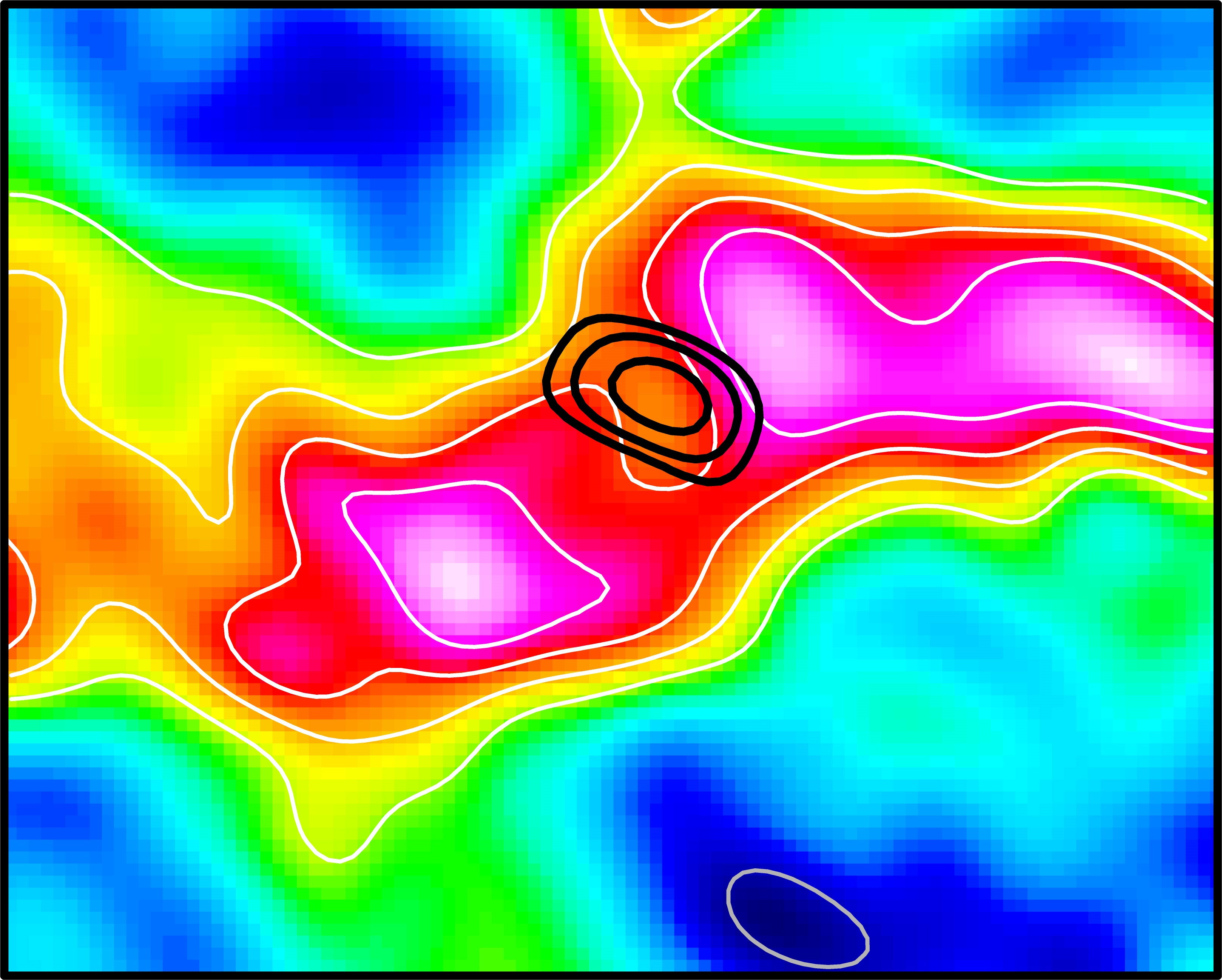 A detailed view of the above shape with an indication of the position of the star