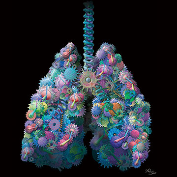 肺アート画像