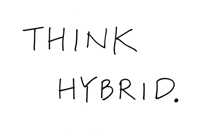 （直筆コメント）「THINK HYBRID」