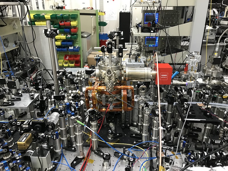 At present the optical lattice clock is a complex arrangement of optical and electronic components. Image © 2019 Katori et al..