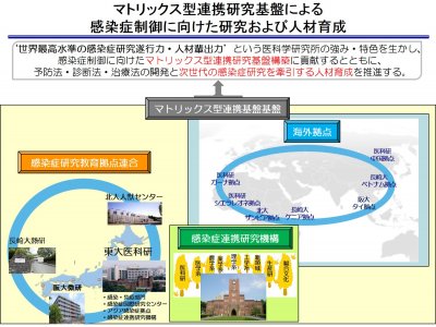 マトリックス型連携研究基盤による感染症制御に向けた研究および人材育成