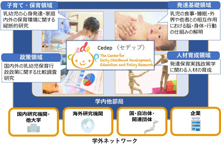 発達保育実践政策学センター（Cedep）の組織とネットワーク