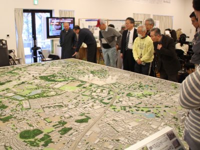 Miniature model of Kashiwanoha Area