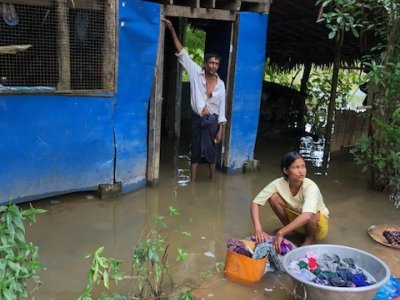 Interviews in flood prone areas of Myanmar