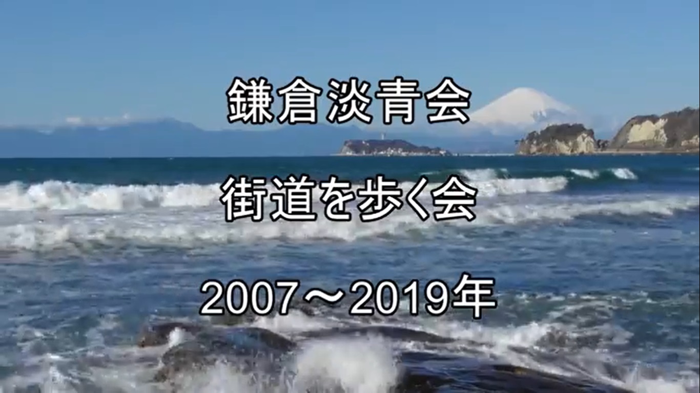 鎌倉淡青会五街道歩き