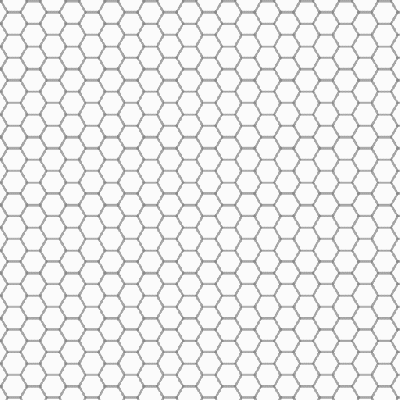 A rotating grid of hexagons