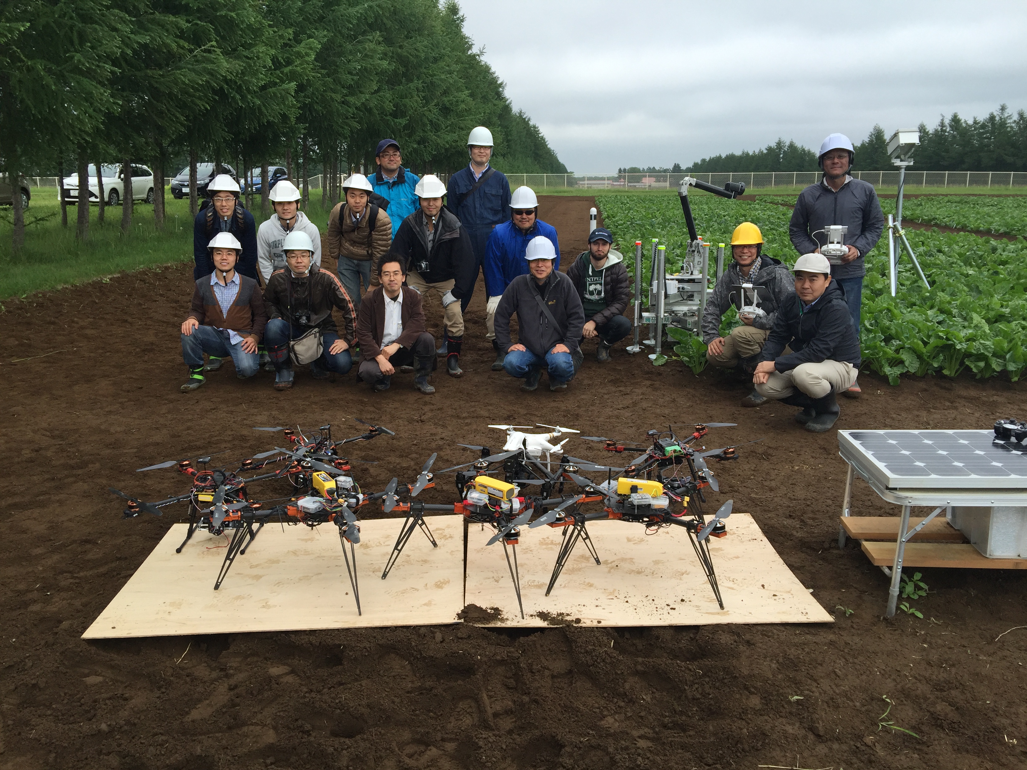 Joint experiment in NARO (Hokkaido, Japan)