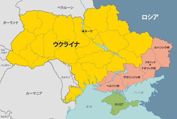 ウクライナの地図