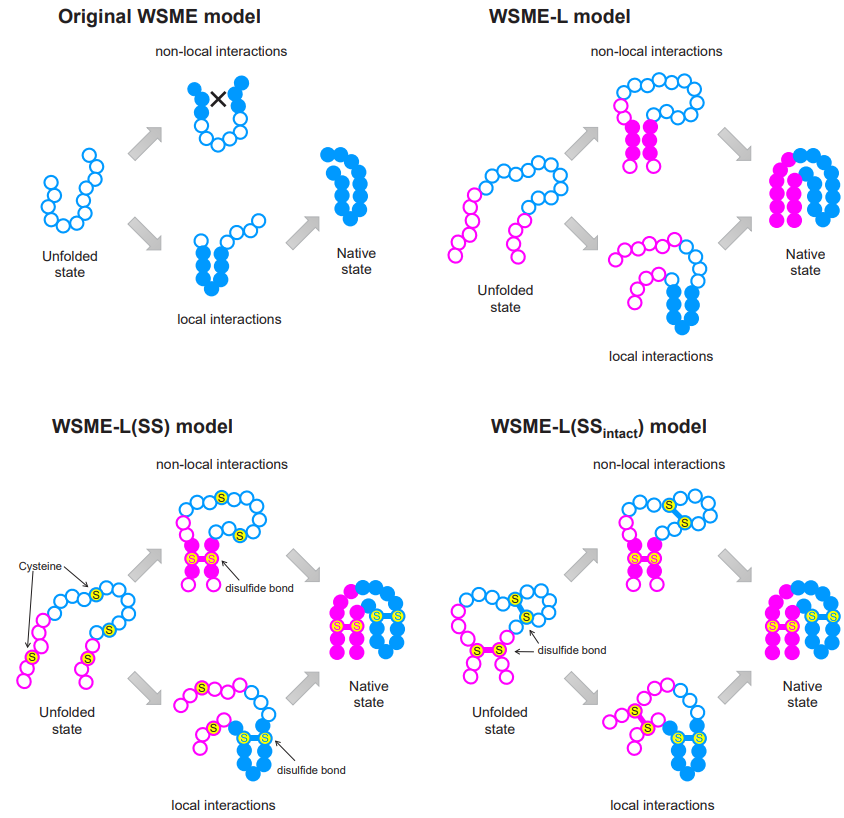 Chains made of bright pink and blue loops and circles