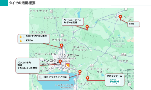 タイの地図画像