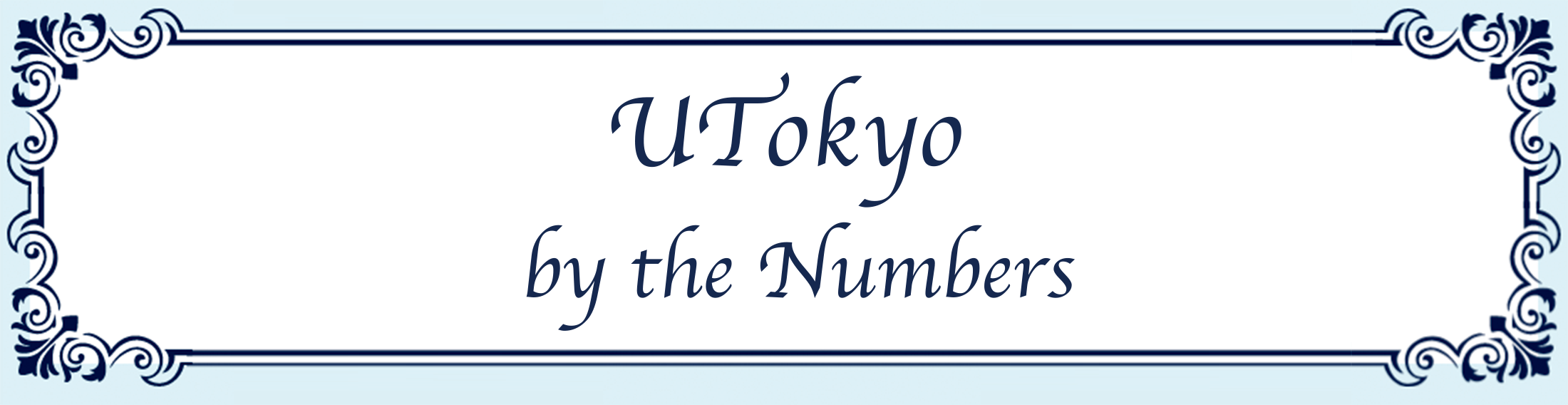UTokyo by the Numbers