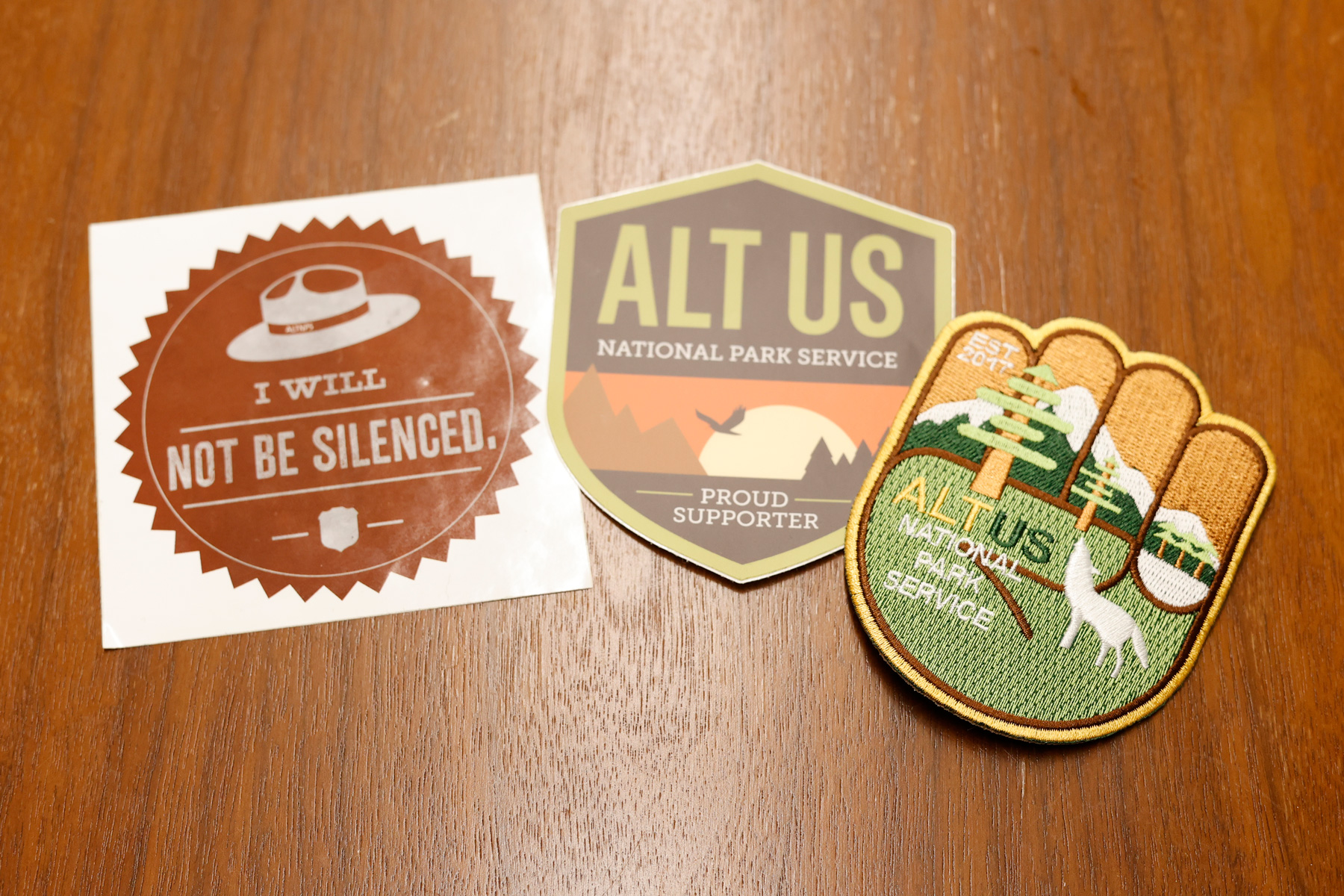 Alt National Park Serviceによるステッカーとワッペン