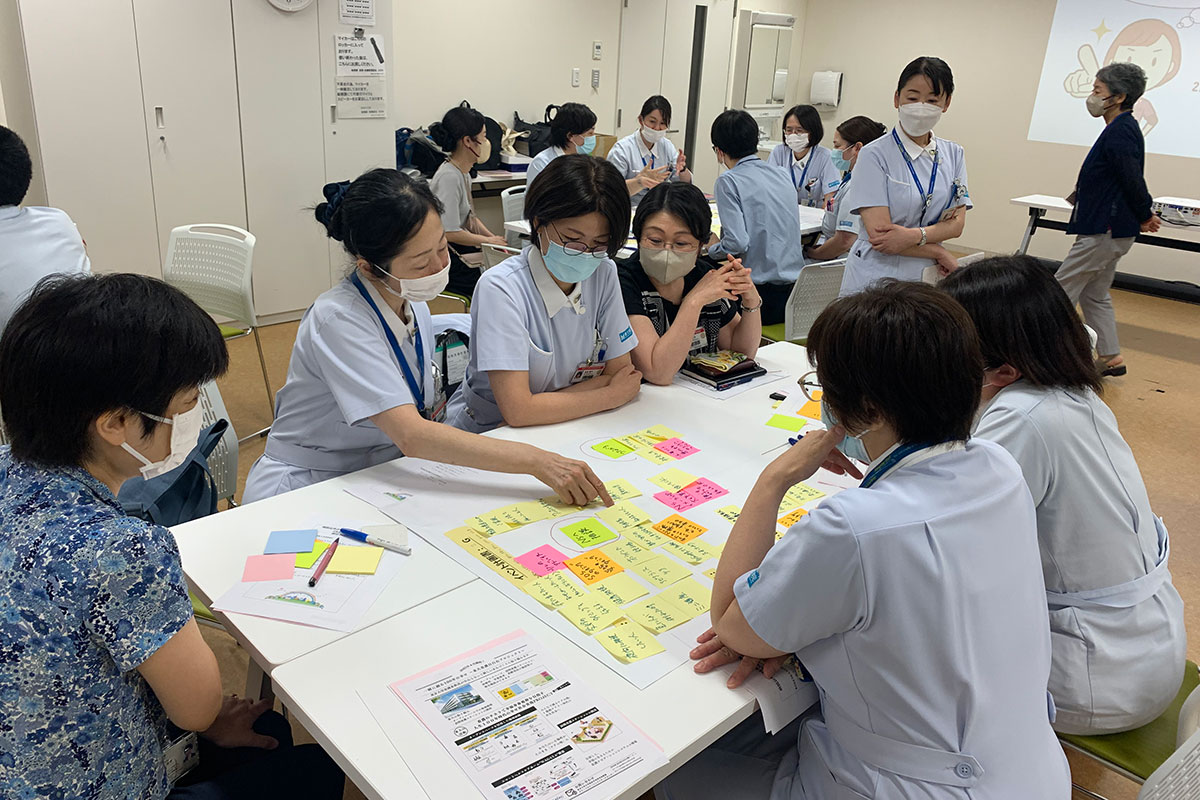 2024年7月に東大病院看護部とGNRCが共催したワークショップの様子