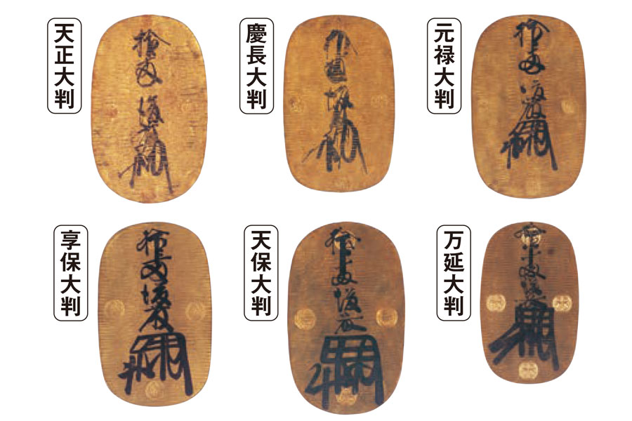 天正から万延まで発行された全6種が揃う大判