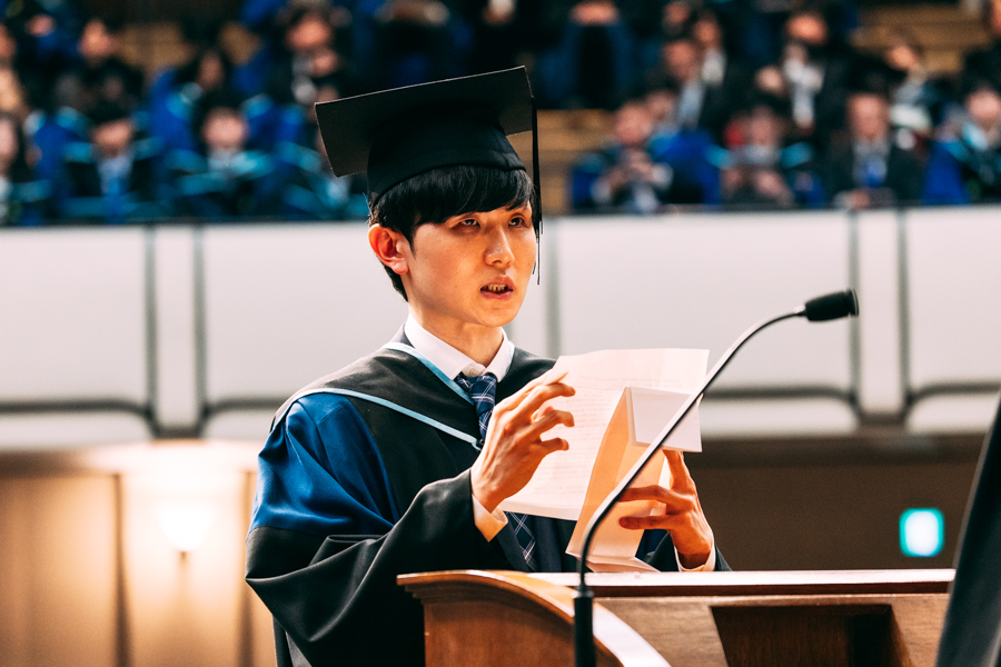 修了生総代（第二部）