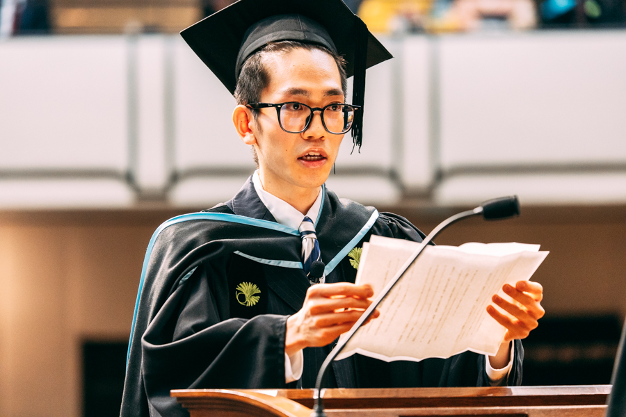 卒業生総代（第一部）