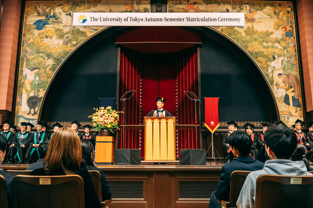 入学式の会場の様子