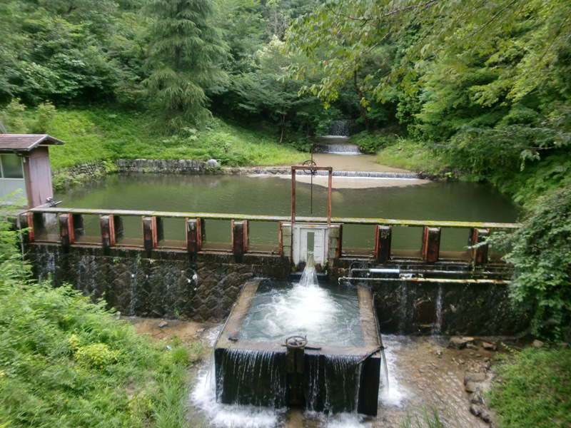 Photo 09: The Shirasaka gauging weir that is the symbol of the Ecohydrology Research Institute. © The University of Tokyo Forests.