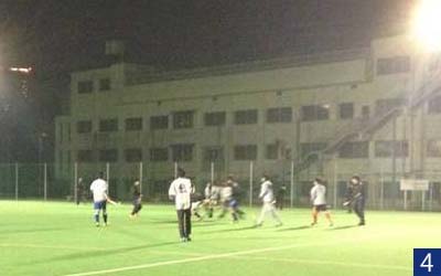 Laying of Astroturf at the Second Komaba Ground..