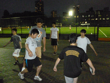 Team members practice under the zealous guidance of Naohiko Tobita.