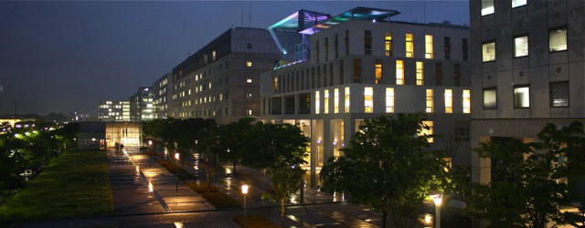 Photo 5:  Night view of the campus. © Kavli IPMU