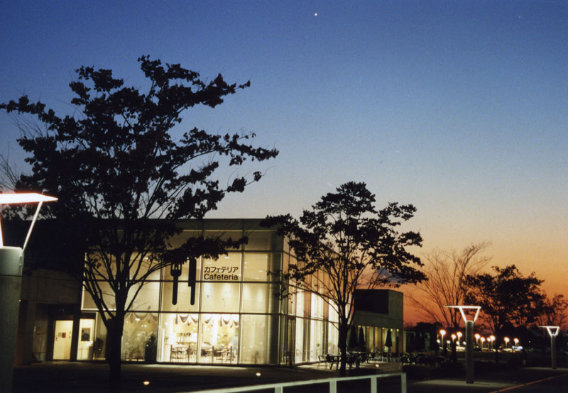 Photo 6:  The cafeteria in the evening. © Yasuhiro Iye.