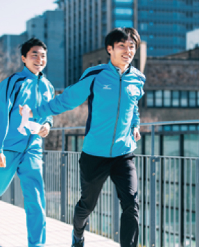 古川選手が走り始める様子