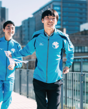 古川選手が走る様子